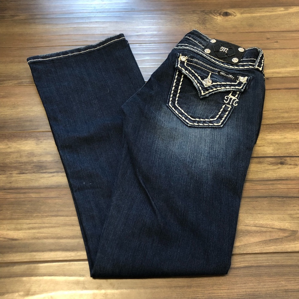 NWT Miss Me Thick Stitch Size 28 Style JS5014B58